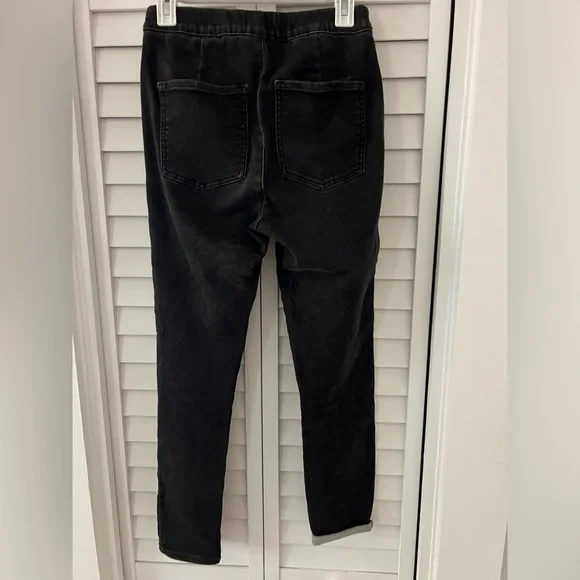 Express Elastic Waist Denim Pants- Size M - Picture 2 of 3